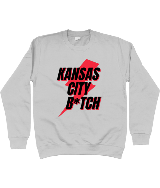 TayTay, Kansas City Sweatshirt, Don't we just love American Football now?! Material:80% ring spun cotton 20% polyester. Drop shoulder style. Stylish fit. Soft cotton faced fabric. Taped neck. Ribbed collar, cuffs and hem. Twin needle stitching. WRAP Certi