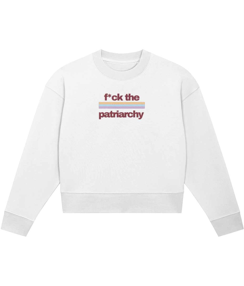 TayTay, F*ck The Patriarchy Colour Band Crop-sweatshirt, Channel the unforgettable vibes of our favourite 10 minute song. F*ck The Patriarchy Colour Band Crop-sweatshirt, a statement piece for any dedicated fan. Weight:300gsm Material:85% organic ring-spu