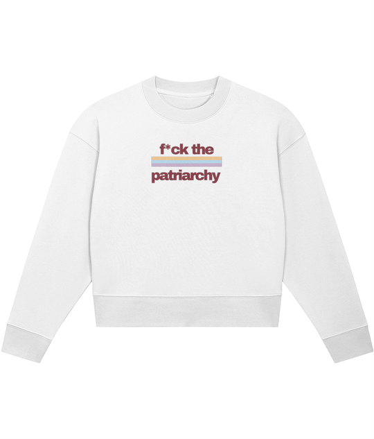 TayTay, F*ck The Patriarchy Colour Band Crop-sweatshirt, Channel the unforgettable vibes of our favourite 10 minute song. F*ck The Patriarchy Colour Band Crop-sweatshirt, a statement piece for any dedicated fan. Weight:300gsm Material:85% organic ring-spu