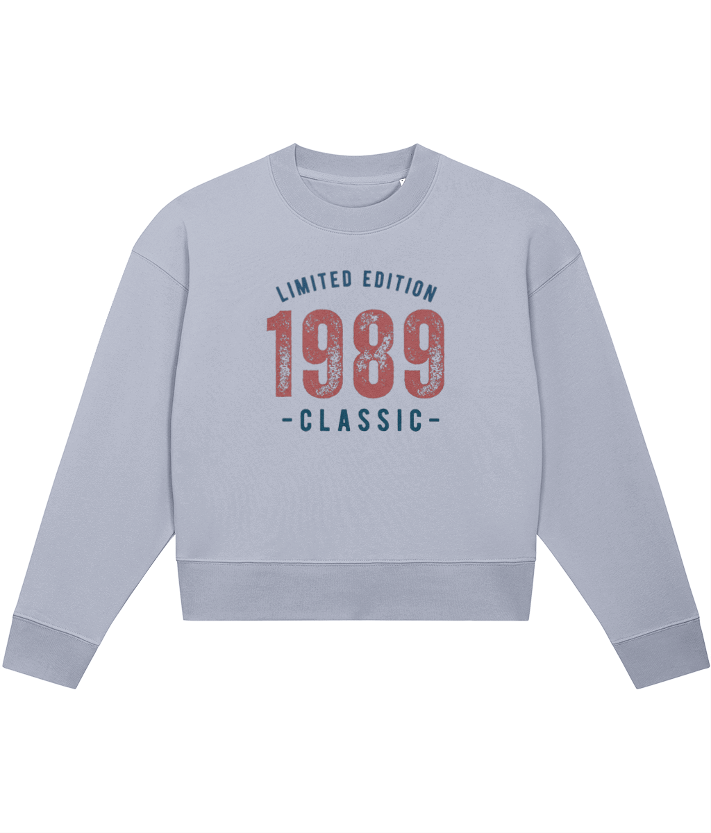 TayTay, 1989 Retro Limited Edition Crop-sweatshirt, Embrace the essence of Taylor's iconic 1989 period with our 1989 Retro Limited Edition Crop-sweatshirt, a perfect blend of style and homage. This piece isn't just apparel; it's a piece of music history,