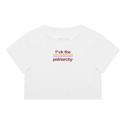 F*ck The Patriarchy Colour Band Baby Tee