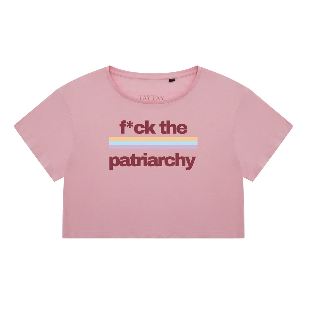 F*ck The Patriarchy Colour Band Baby Tee