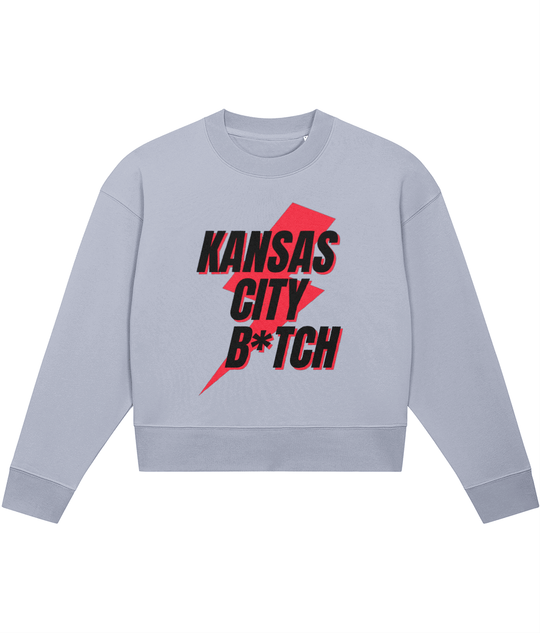 TayTay, Kansas City Crop-sweatshirt, Don't we just love American Football now?! Weight:300gsm Material:85% organic ring-spun combed cotton, 15% recycled polyester. Set-in sleeve 1x1 rib at neck collar, sleeve hem and bottom hem Inside herringbone back tap