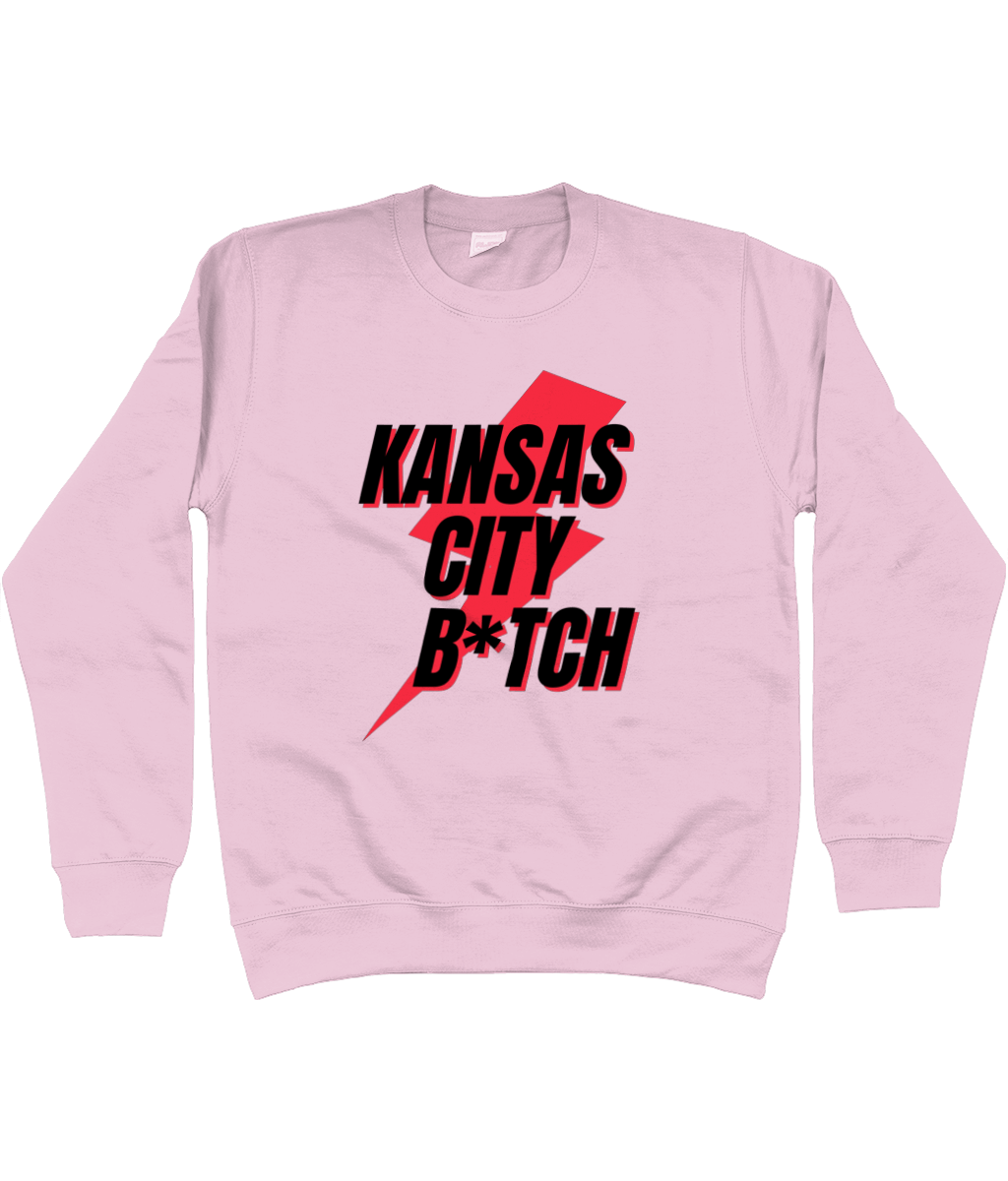 TayTay, Kansas City Sweatshirt, Don't we just love American Football now?! Material:80% ring spun cotton 20% polyester. Drop shoulder style. Stylish fit. Soft cotton faced fabric. Taped neck. Ribbed collar, cuffs and hem. Twin needle stitching. WRAP Certi